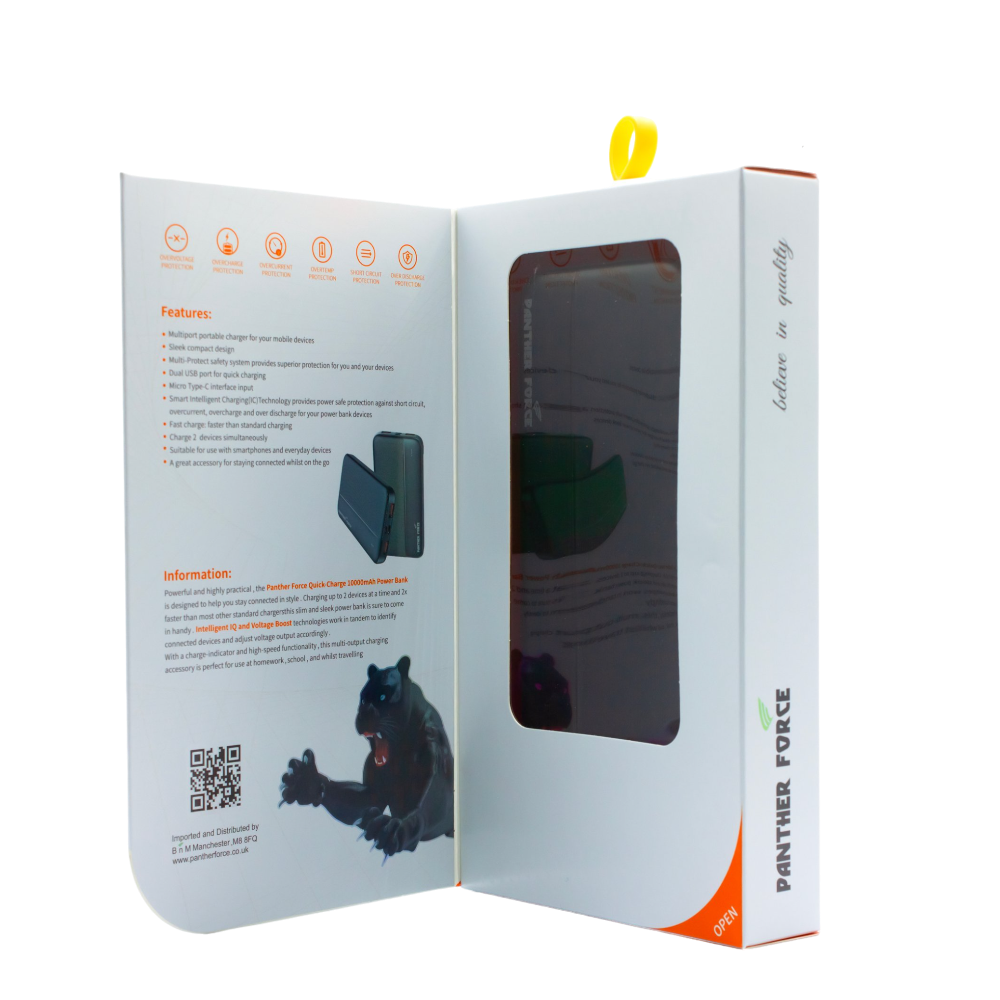 PANTHER FORCE 10000mAh Power Bank PF86 – Portable, Fast-Charging Battery Pack with LED Indicators PANTHER FORCE 10000mAh Power Bank PF86 – Portable, Fast-Charging Battery Pack with LED Indicators